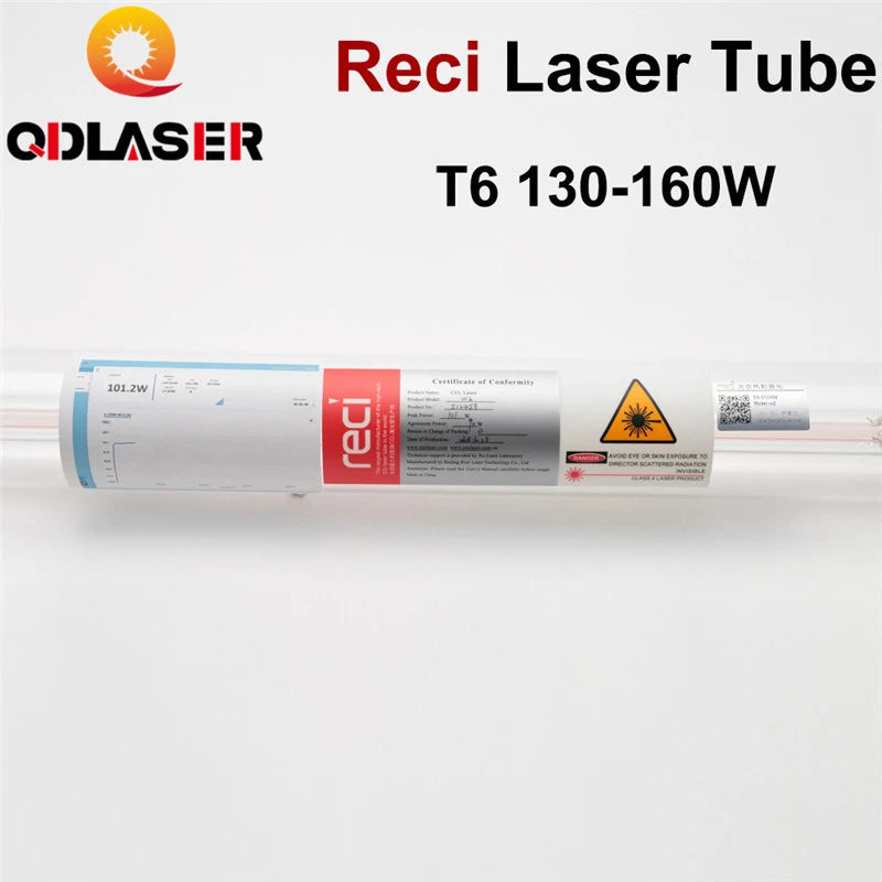 Reci T6 130W CO2 Laser Tube Length 1650mm Dia. 65mm for CO2 Laser Engraving and Cutting Machine