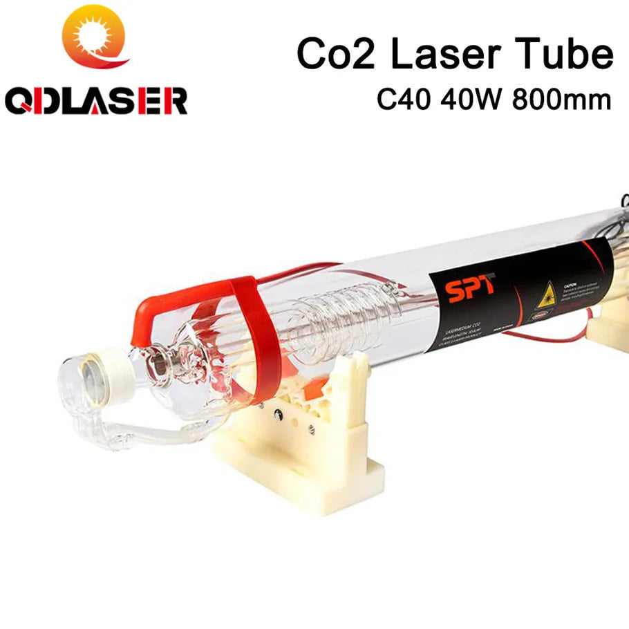 SPT C Series Co2 Laser Tube C40 40w Length 800mm Dia. 80mm for CO2 Laser Engraving and Cutting Machine