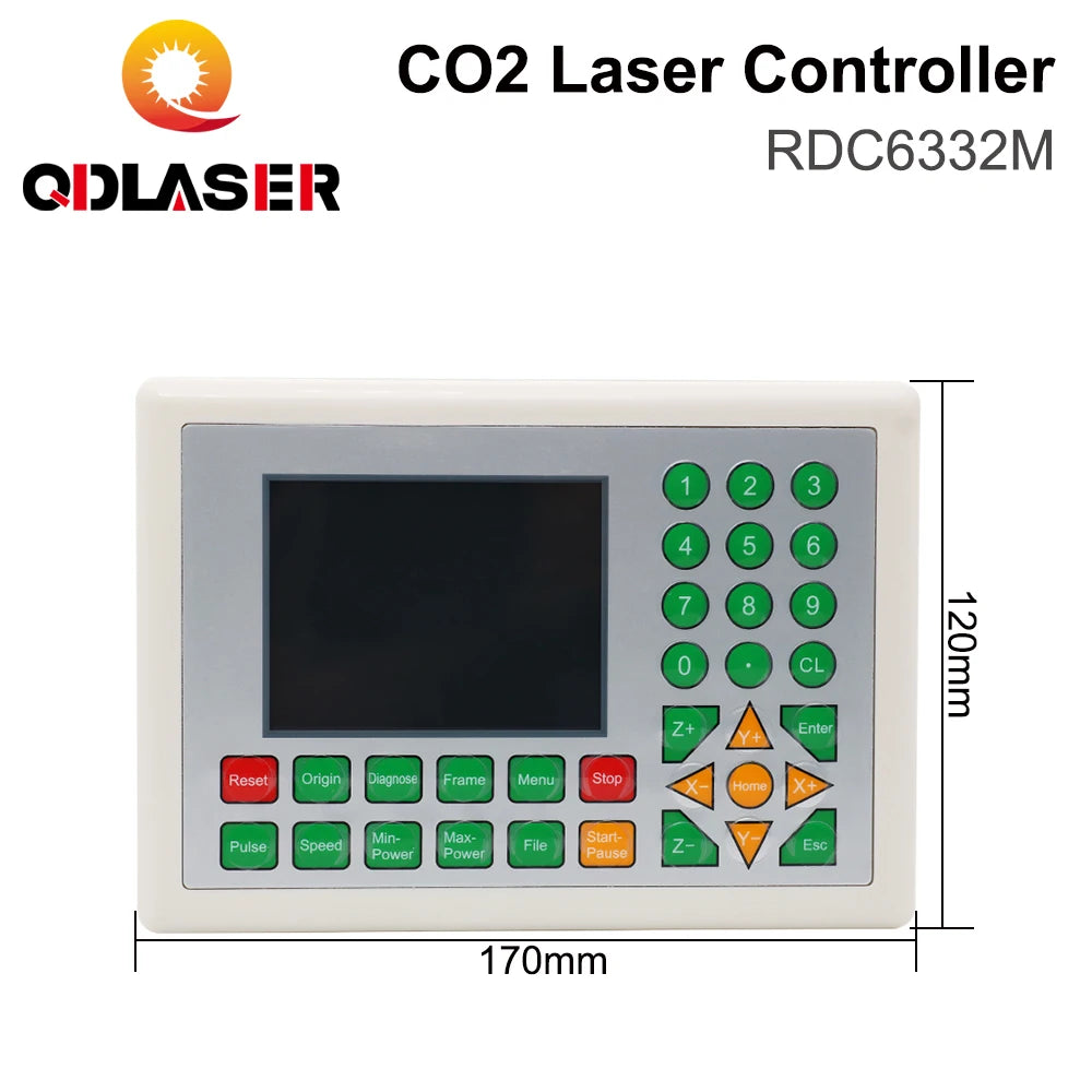 QDLASER Ruida RD6332M CO2 Metal Laser Cutting Controller for Metal and Non-metal Hybrid Laser Engraving and Cutting Machine