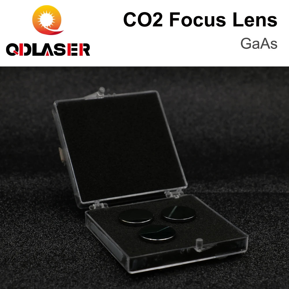 QDLASER CO2 Focus Lens GaAs Dia. 19.05 / 20mm FL 50.8 63.5 101.6mm 1.5-4" High Quality for CO2 Laser Engraving Cutting Machine