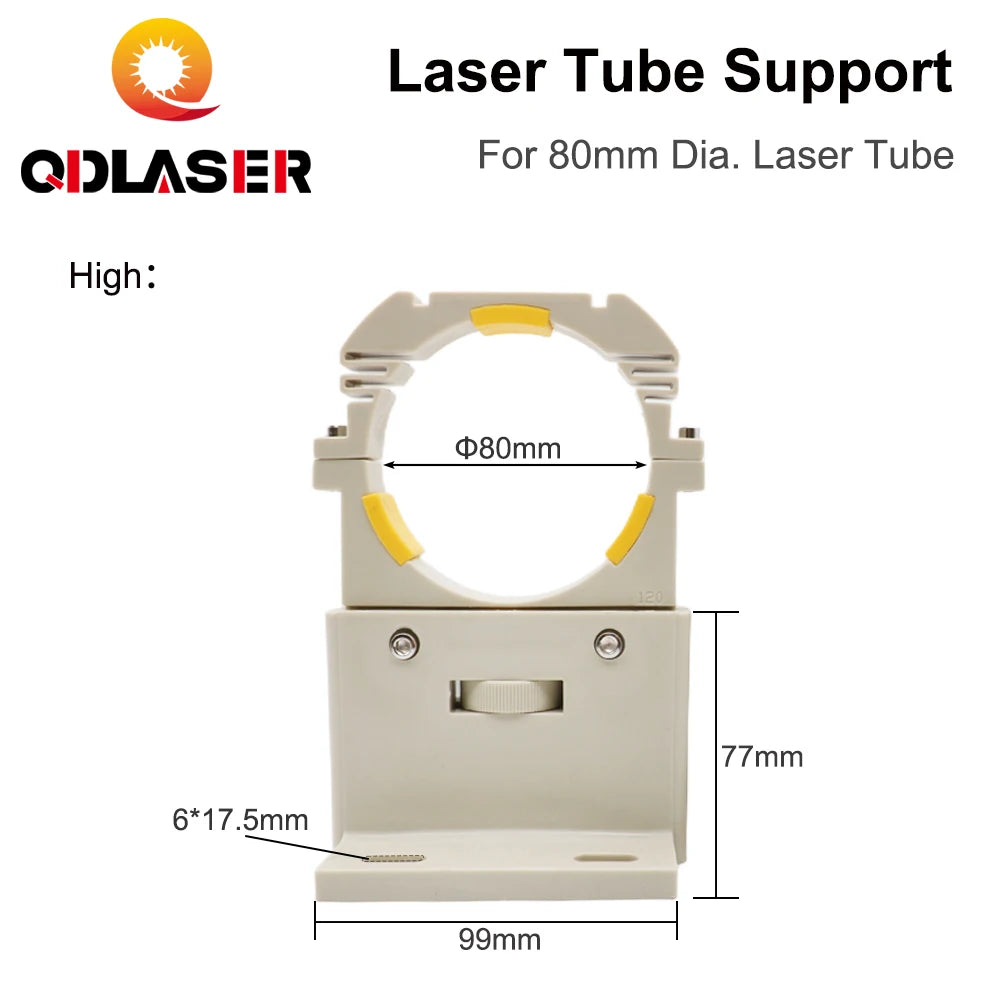 QDLASER RECI Co2 laser tube holder High and short models diameter 80mm For 75-180W laser engraving machine