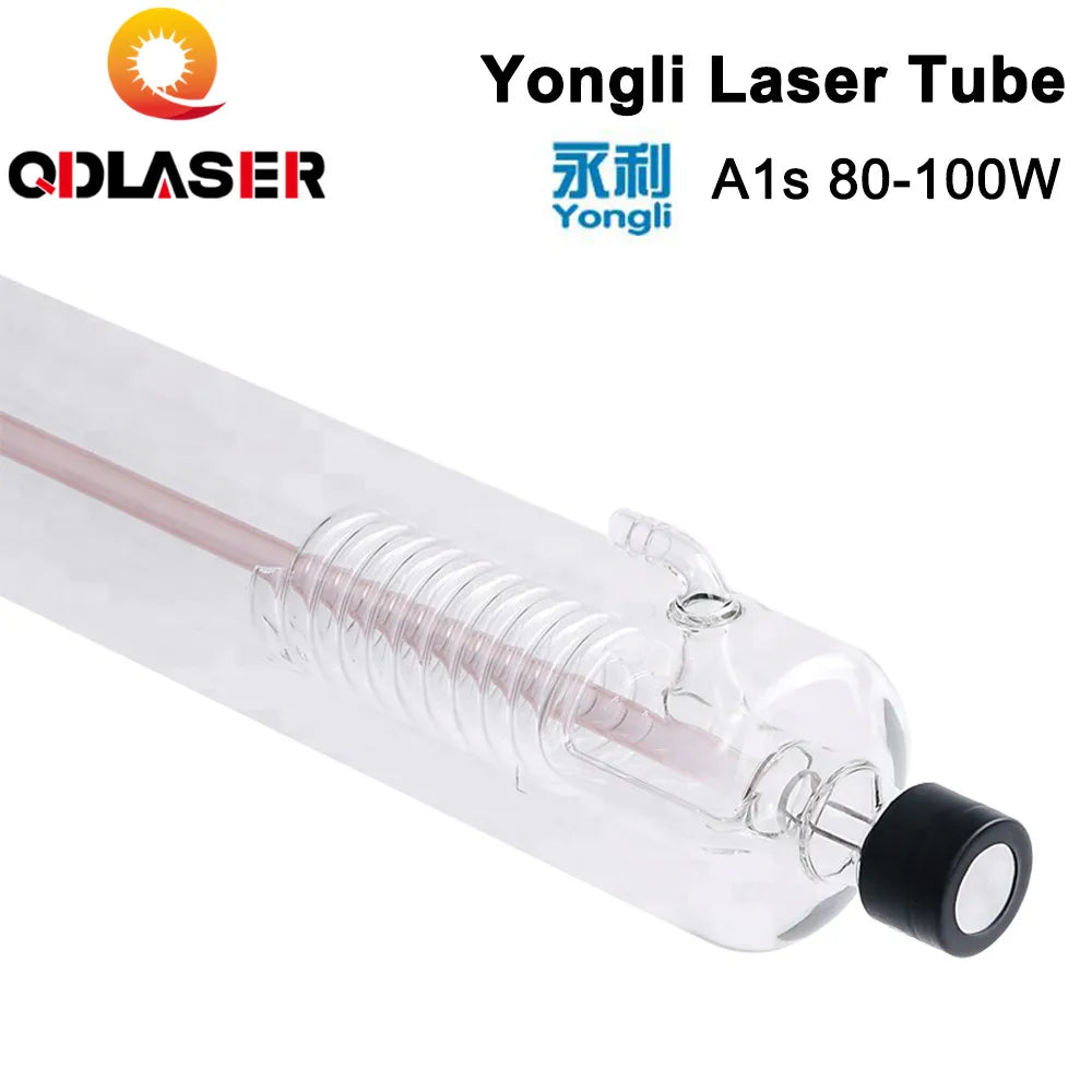 Yongli A1s 90W CO2 Laser Glass Tube Length 1100 Dia. 80mm for CO2 Laser Engraving and Cutting Machine