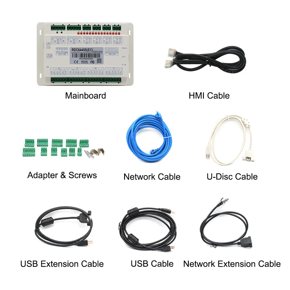QDLASER Ruida RDC6445 RDC6445S Laser Controller Motherboard for Co2 Laser Engraving Cutting Machine Upgrade RDC6442 RDC6442G