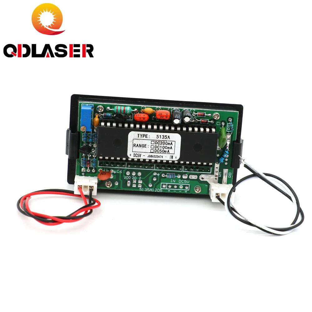 50mA LED Digital Ammeter DC 0-50mA Analog Amp Panel Meter Current for CO2 Laser Engraving Cutting Machine