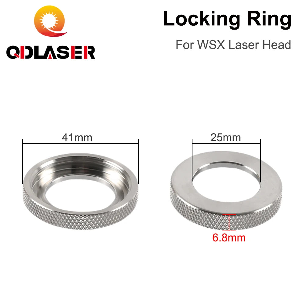 QDLASER WSX Laser Head Locking Ring Nozzle Connector Ring Ceramic Ring Dia.25mm/41mm for WSX Laser Head