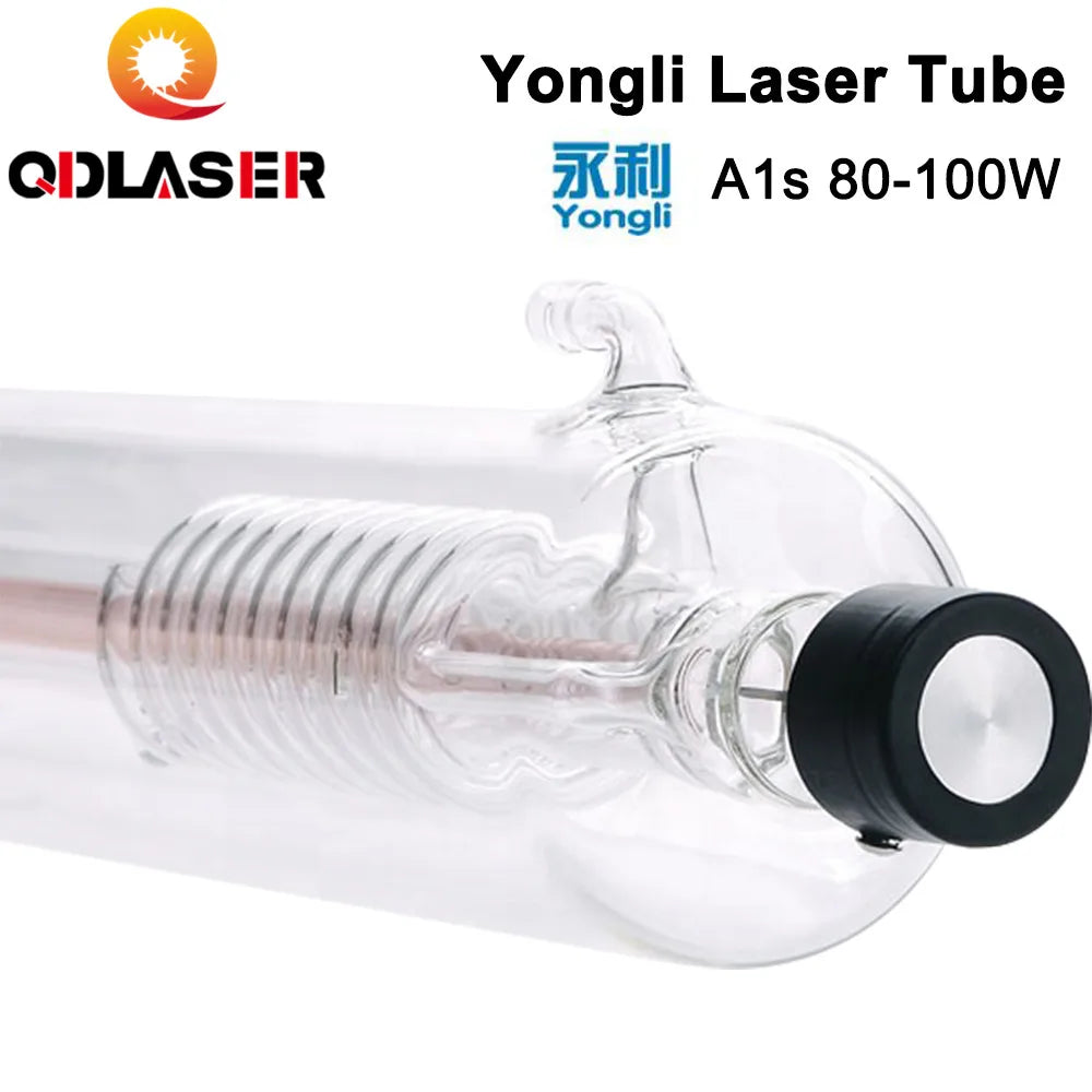 Yongli A1s 90W CO2 Laser Glass Tube Length 1100 Dia. 80mm for CO2 Laser Engraving and Cutting Machine