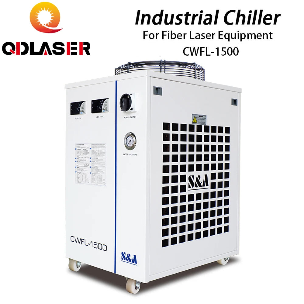 QDLASER Industry Air Water Chiller CWFL-1500AN & 1500BN for Fiber Laser Engraving and Cutting Machine