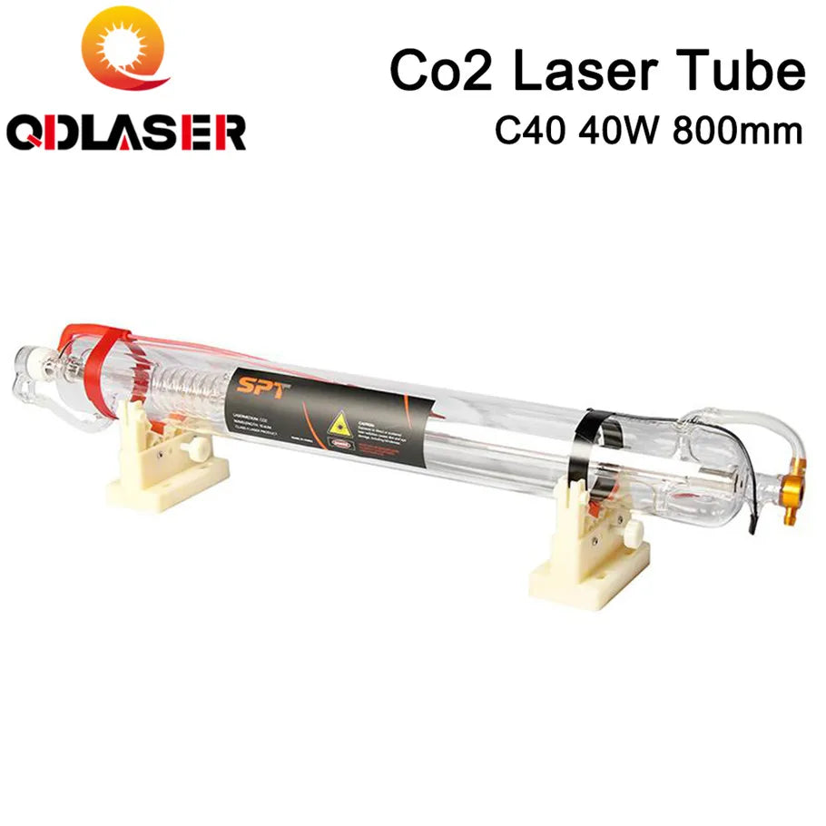 SPT C Series Co2 Laser Tube C40 40w Length 800mm Dia. 80mm for CO2 Laser Engraving and Cutting Machine