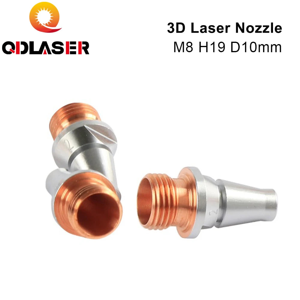 QDLASER High Quality 3D Industry Laser Nozzles 2.0 2.5mm M8 H19 D10 for Prima Fiber Laser Cutting Head
