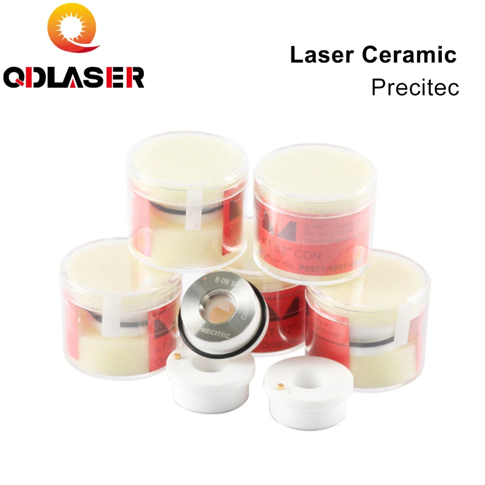 QDLASER Fiber Laser Ceramic Rings Parts D28 D32 KT B2" CON Laser Nozzle Holder Precitec for Raytools Empower Laser