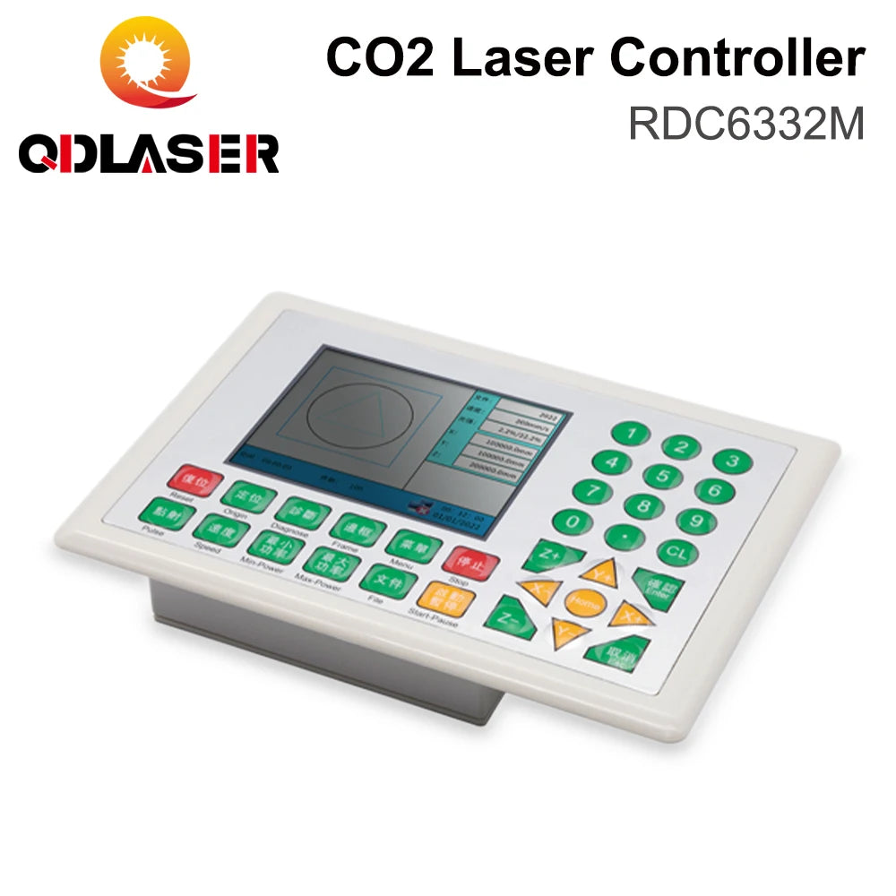QDLASER Ruida RD6332M CO2 Metal Laser Cutting Controller for Metal and Non-metal Hybrid Laser Engraving and Cutting Machine