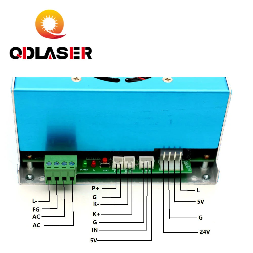 QDLASER MYJG 40WT-B CO2 Laser Power Supply 40W for Co2 Laser Engraving and Cutting Machine
