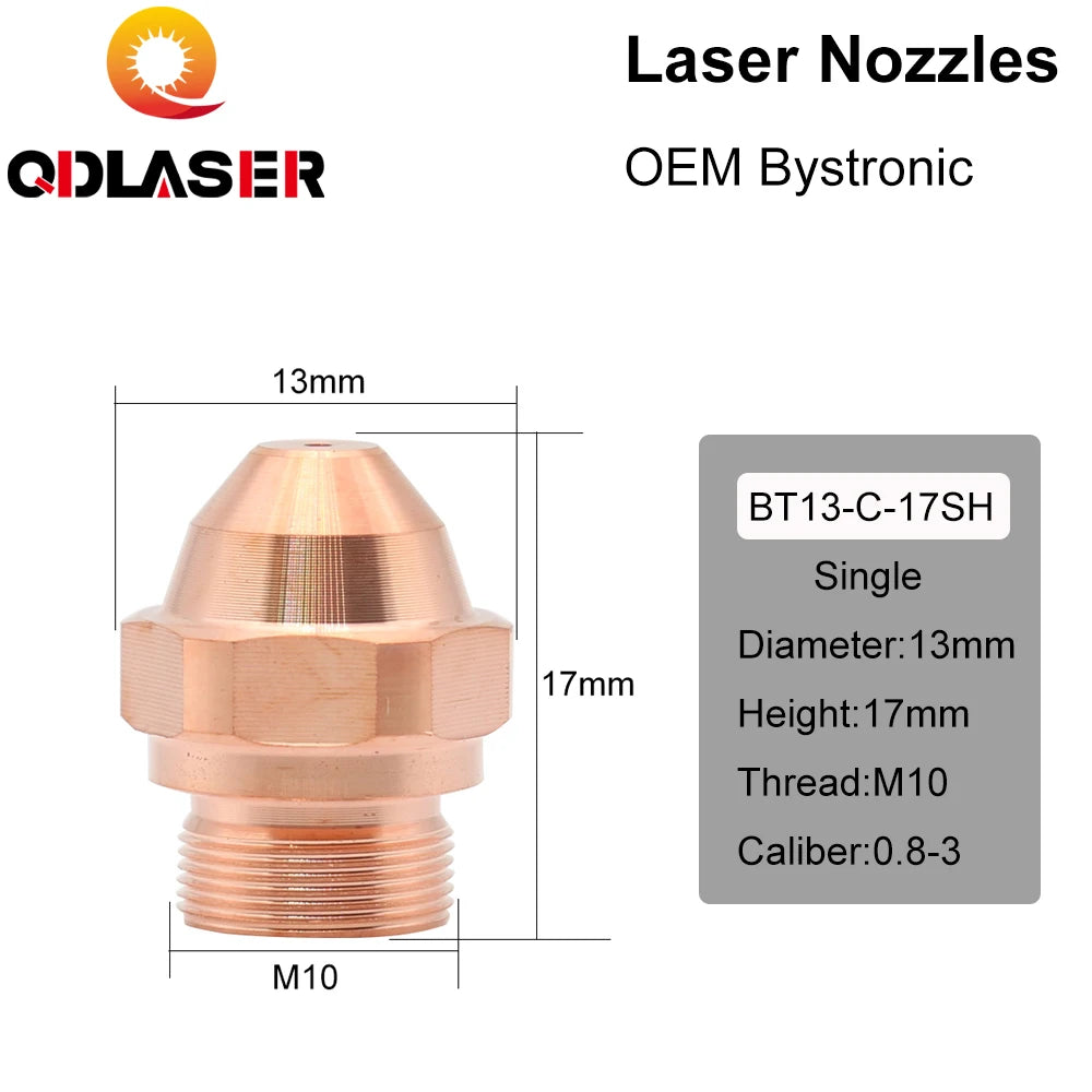 QDLASER Fiber Laser Nozzles H Series Nozzles High Pressure for Laser Cutting Machine