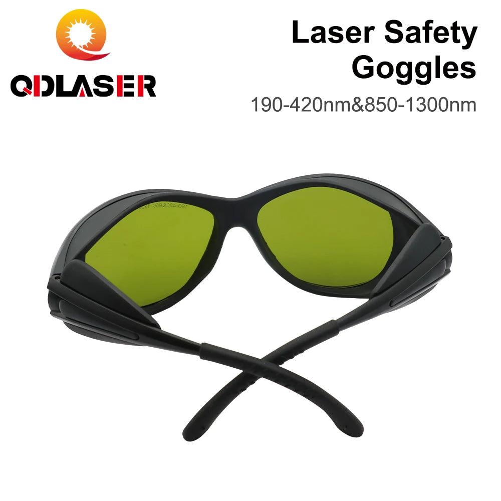 QDLASER 1064nm Safety Glasses 190-420nm &850-1300nm Style A OD6+ CE Protective Glasses for Protective eyewear for fiber lasers