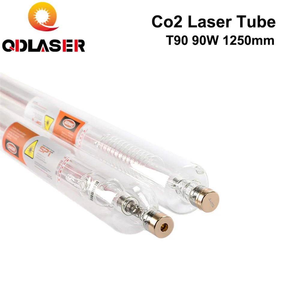SPT T90 CO2 Laser Tube 90W 90-100W Length 1250mm Dia.80mm for Co2 Laser Engraving and Cutting Machine