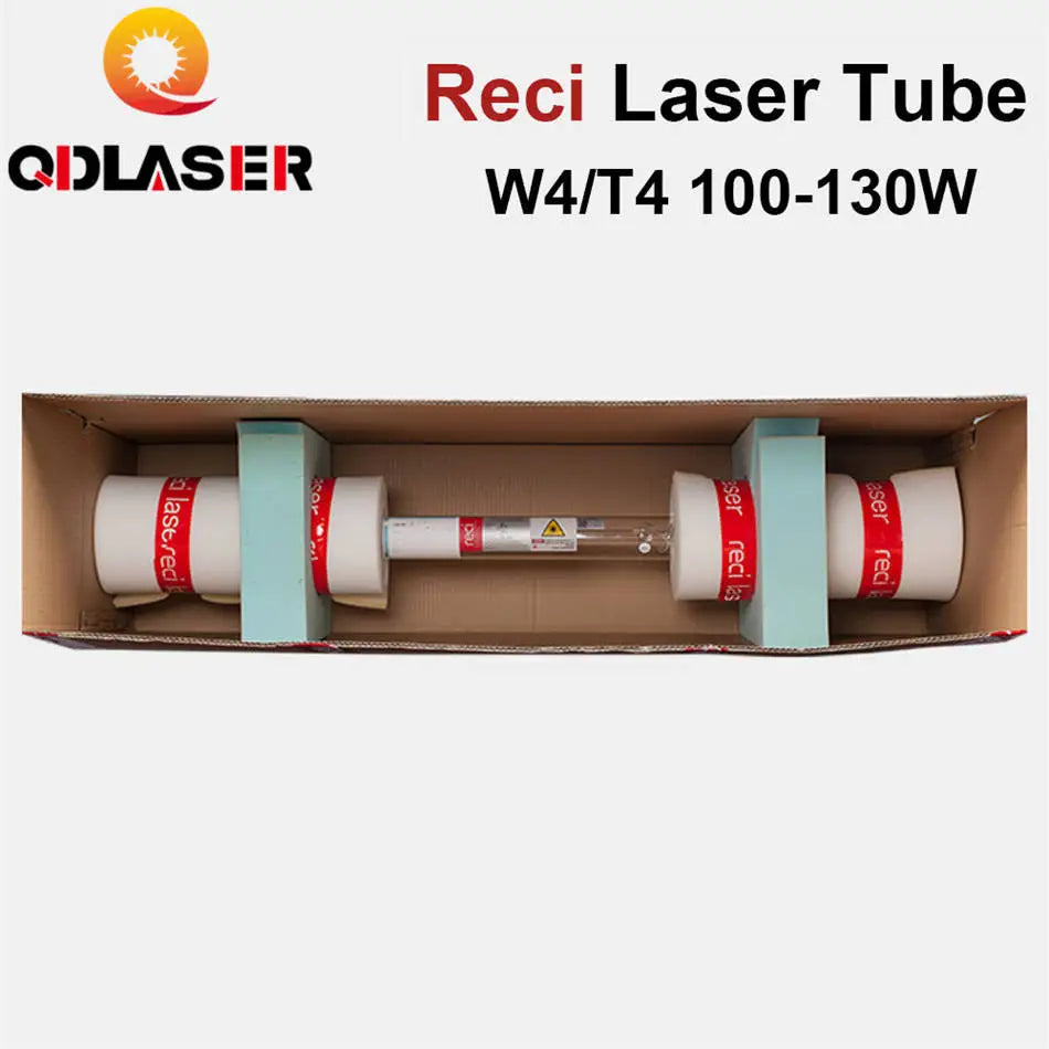 Reci W4 S4 Z4 100W Max.130W CO2 Laser Tube Wooden Case Box Packing Length 1400 Dia. 80mm for CO2 Laser Engraving Cutting Machine