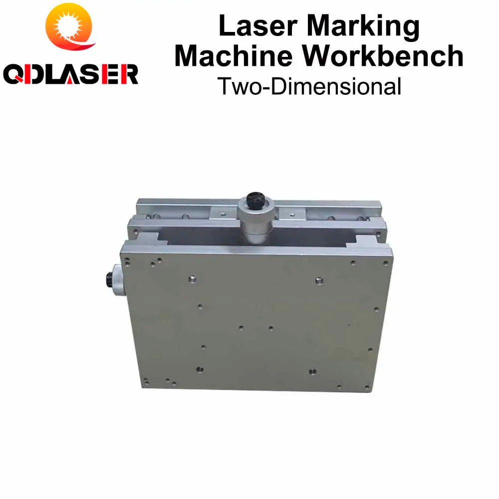 QDLASER 1064nm Fiber Laser Marking Engraving Machine 2 Axis Moving Table Portable Cabinet Case XY Table