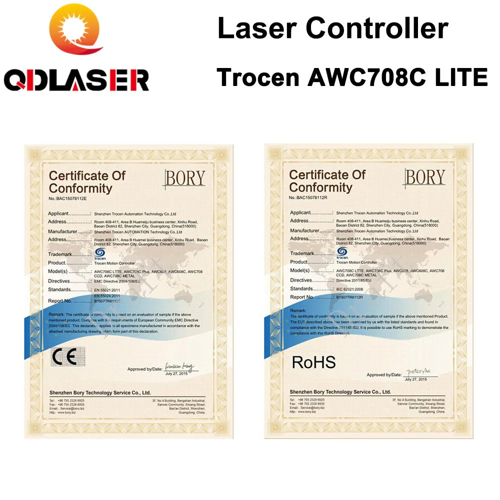 Trocen Anywells AWC708C LITE Laser Controller for Co2 Laser Engraving Cutting Machine Replace AWC608