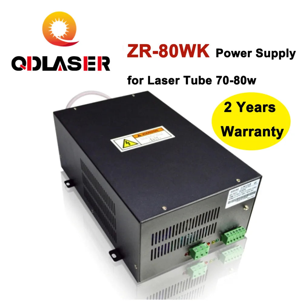 QDLASER ZR-80WK Laser Power Supply 80w for Co2 Laser Engraving and Cutting Machine