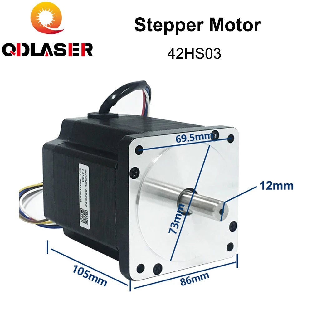 QDLASER NEMA17 2-Phase 42HS03 1.8 Degree China Hybrid Step Stepper Motor