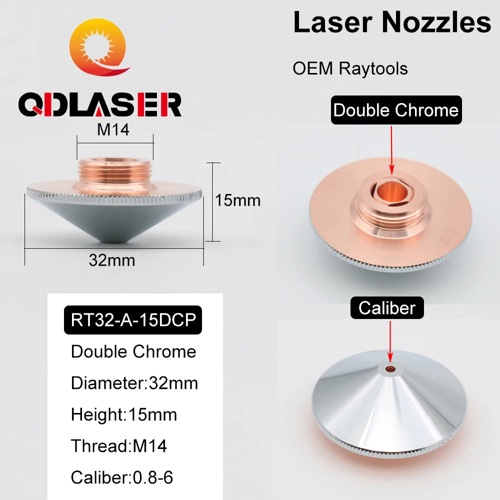 QDLASER OEM Laser Cutting Nozzle Type a D32mm for Raytools