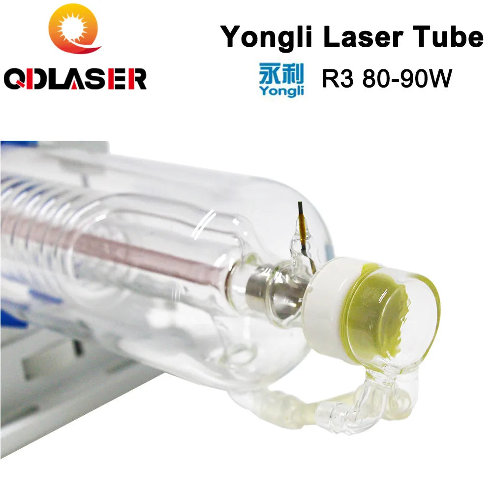 10months Warranty Yongli R3 80W Laser Tube 1250mm Length 80mm Diameter for Co2 Laser Engraving and Cutting Machine