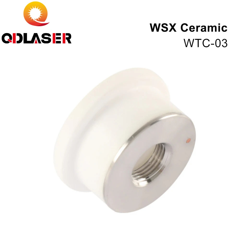 QDLASER Dia. 24mm WSX MINI Fiber Laser Head Ceramic Ring WTC-03 Fiber Laser Ceramic Nozzle Holder WSX-GQ-MN-001H Wholesale