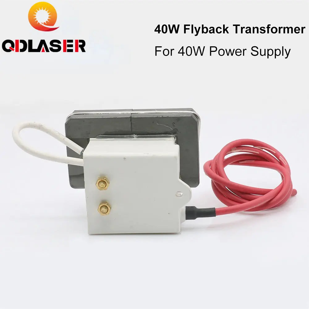 QDLASER High Voltage Flyback Coil Transformer for CO2 40W Laser Power Supply
