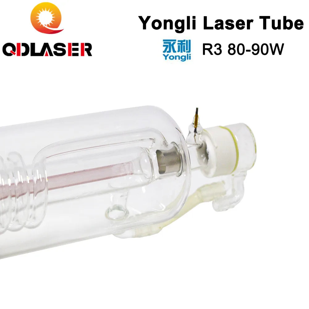 10months Warranty Yongli R3 80W Laser Tube 1250mm Length 80mm Diameter for Co2 Laser Engraving and Cutting Machine