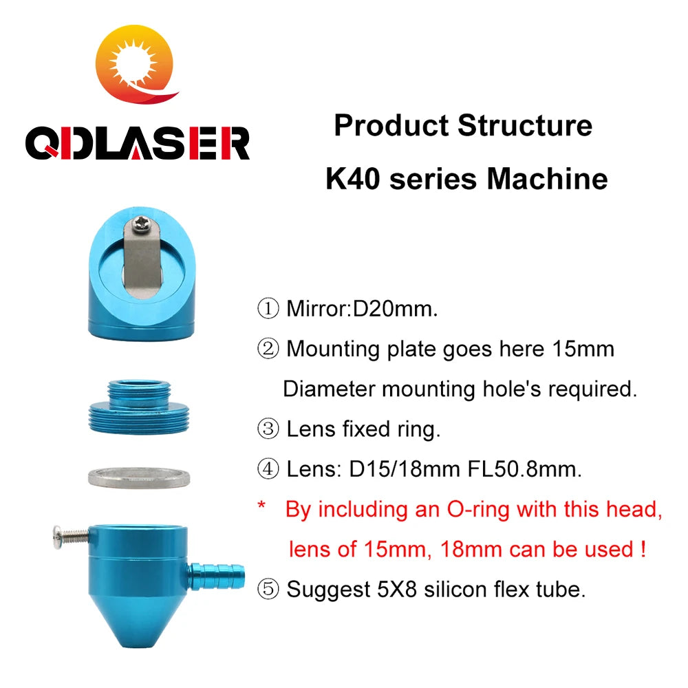 K Series Laser Head for K40 CO2 Laser Mini Engraving Machine