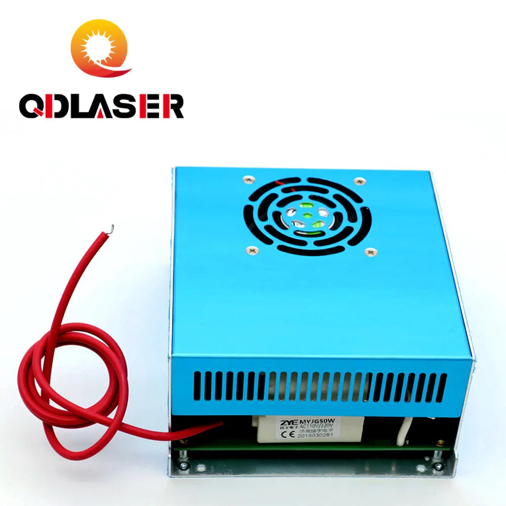 QDLASER 50W Laser Power Supply MYJG-50G 110V 220V for Co2 Laser Tube Engraving Cutting Machine