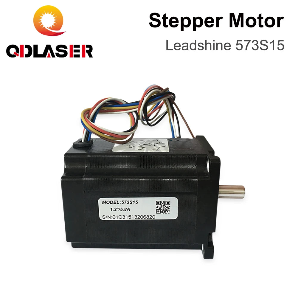 QDLASER Leadshine 573S15 3 Phase Stepper Motor for NEMA23 5A Length 79mm (2.99 Inch) Shaft 8mm (0.315 Inch)