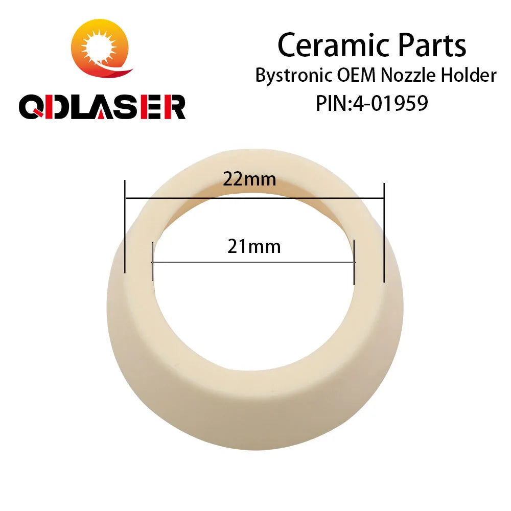 QDLASER Laser Ceramic Nozzle Holder Model 1959 D26 H10.9/9010 D28 H6.5/10032838 D26 H11.5/10064099 M15-M10
