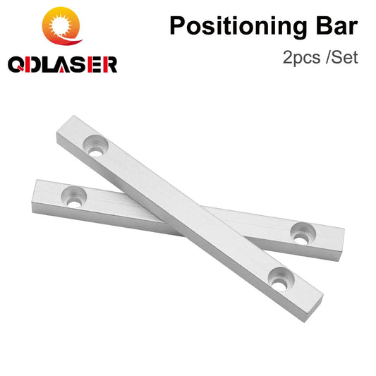 QDLASER Worktable Positioning Bar 2pcs 125*12mm Dia.6mm + 4pcs Positioning Screw for Fiber & Co2 Marking Engraving Machine