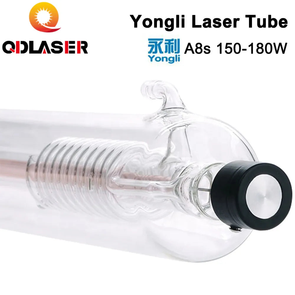 High Power Yongli A8s 150w Laser Tube Length 1850 Dia. 80mm for CO2 Laser Cutting Machine