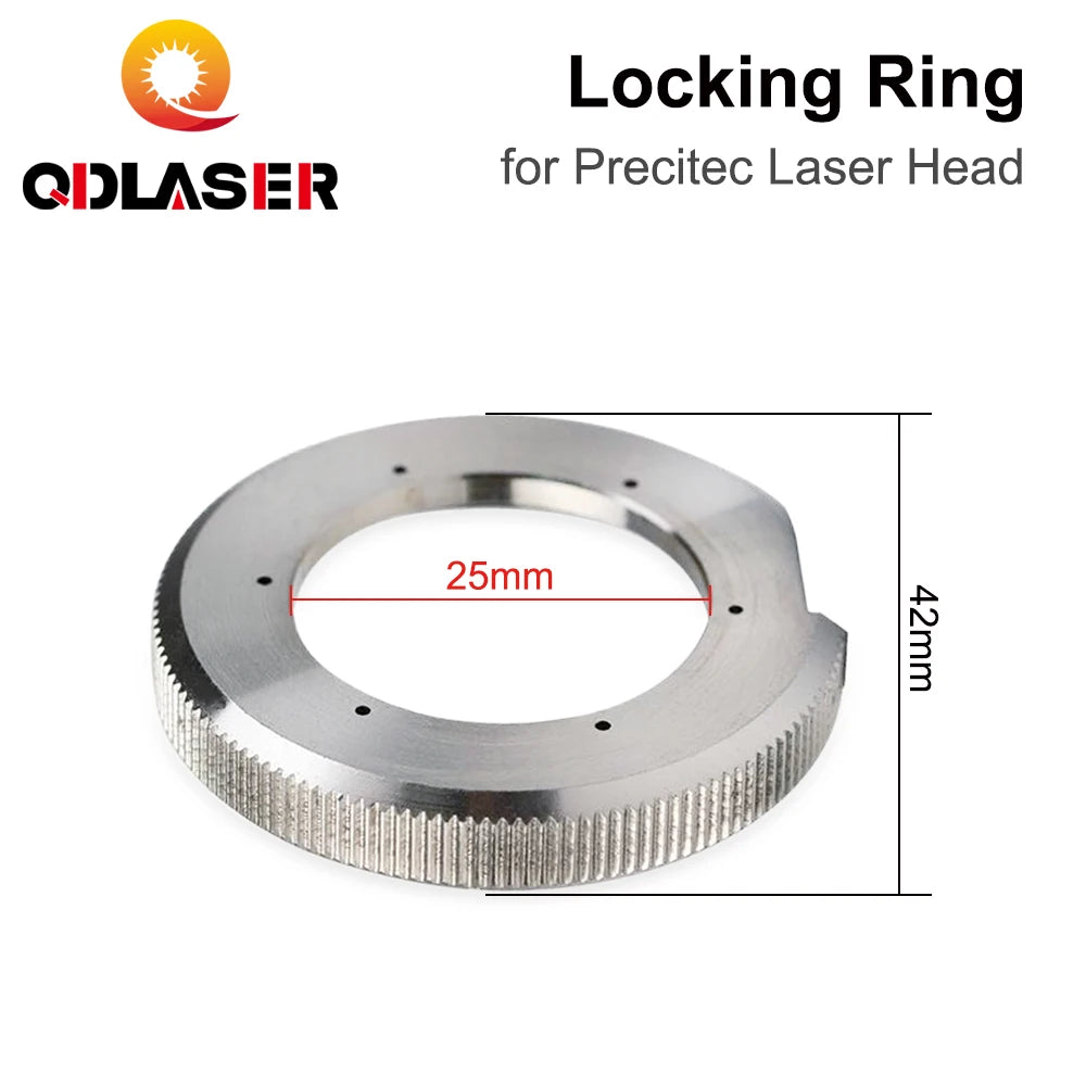 QDLASER Ceramic Lock Ring Nut Fiber Laser Head Parts Laser Nozzle Connector Fasten Ring Fiber Laser