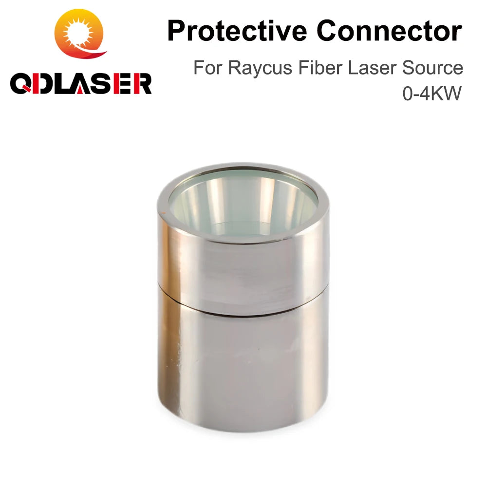 QDLASER Protective Connector 0-4KW Output Connector Protective Lens Group QBH  for Raycus Fiber Laser Source Fiber Laser Cutting