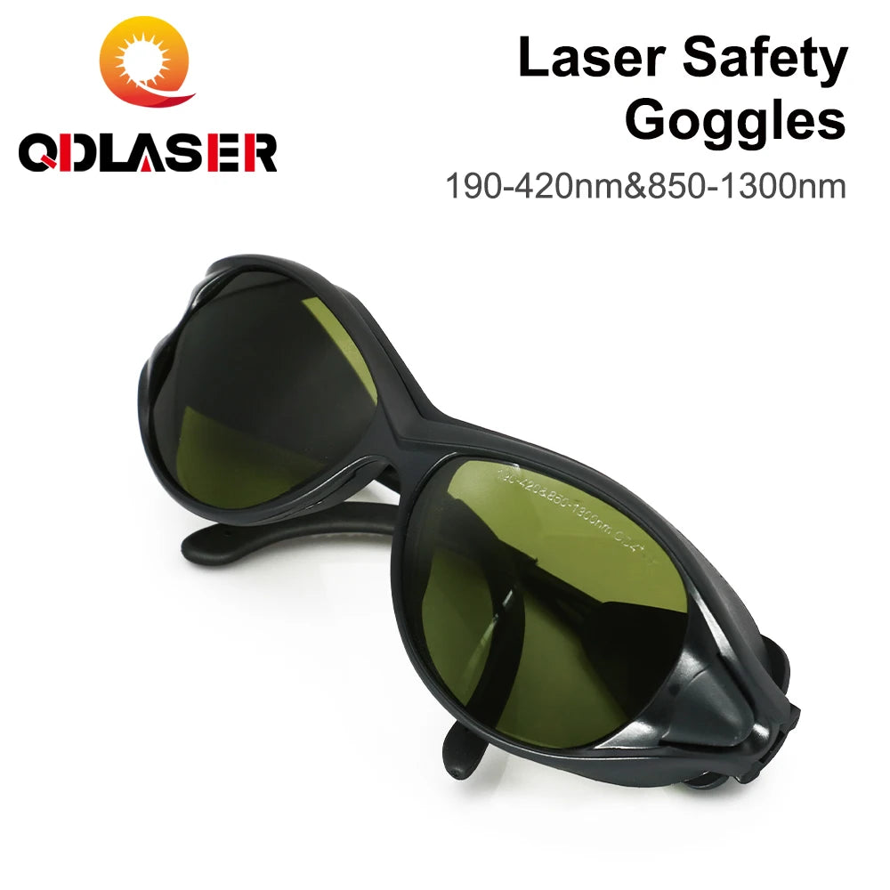 QDLASER 1064nm Safety Glasses 190-420nm &850-1300nm Style A OD6+ CE Protective Glasses for Protective eyewear for fiber lasers