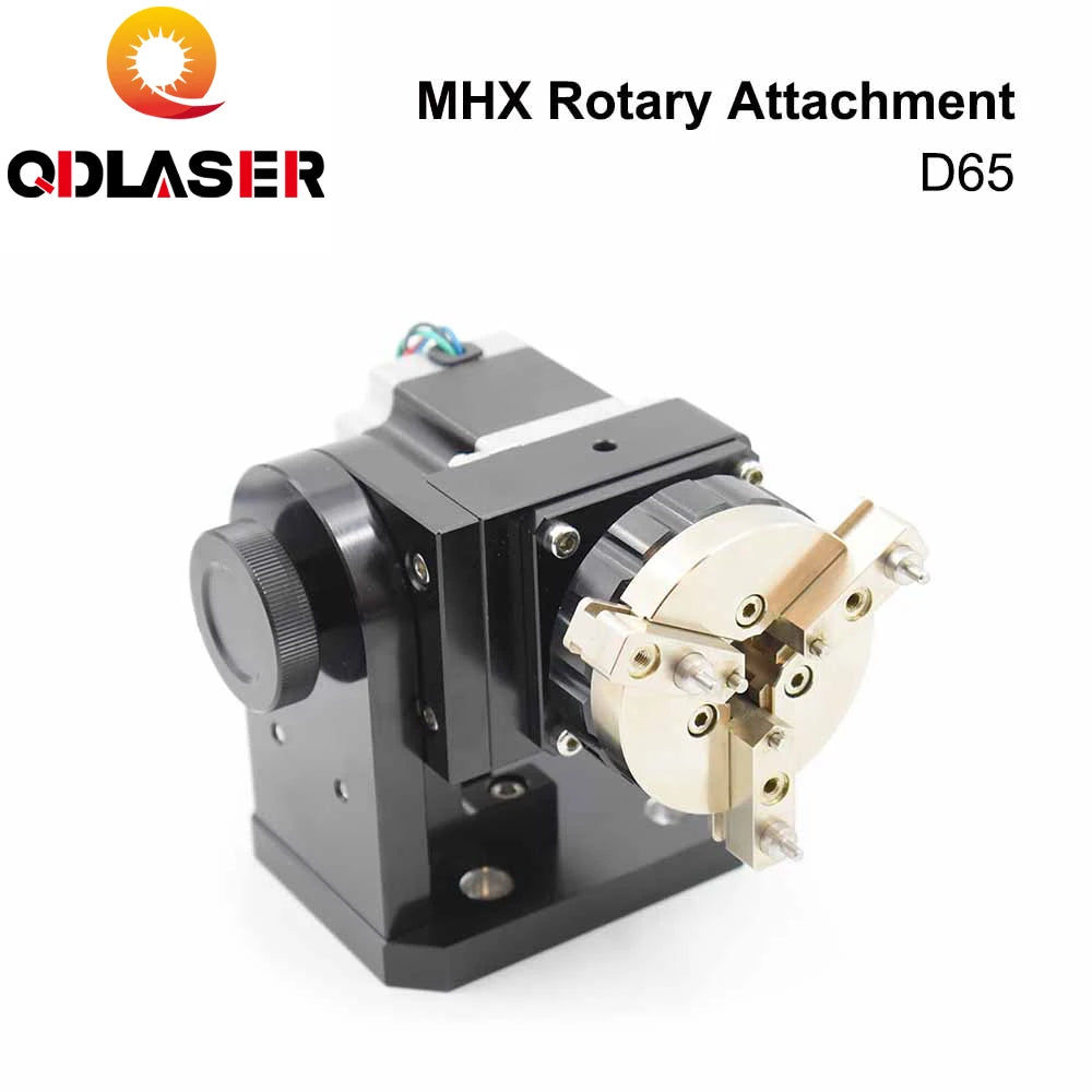 QDLASER Laser Marking Machine Rotary Attachment D65/D125