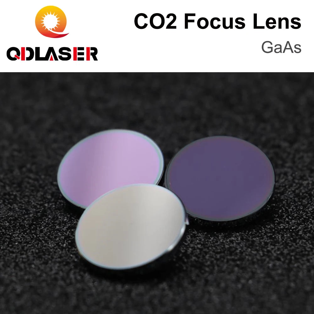QDLASER CO2 Focus Lens GaAs Dia. 19.05 / 20mm FL 50.8 63.5 101.6mm 1.5-4" High Quality for CO2 Laser Engraving Cutting Machine