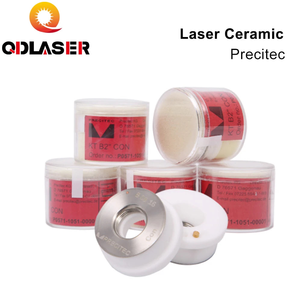 QDLASER Fiber Laser Ceramic Rings Parts D28 D32 KT B2" CON Laser Nozzle Holder Precitec for Raytools Empower Laser