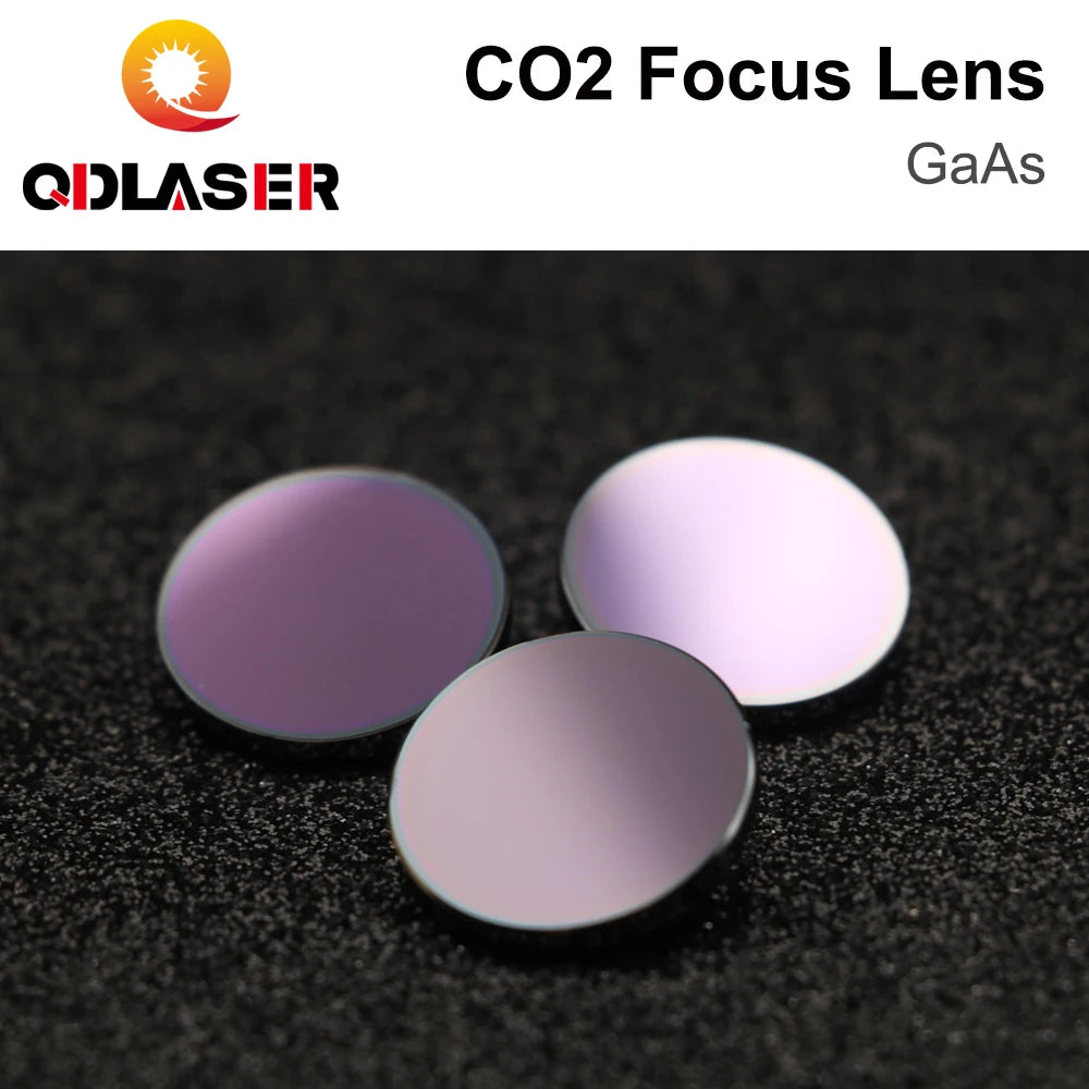 QDLASER CO2 Focus Lens GaAs Dia. 19.05 / 20mm FL 50.8 63.5 101.6mm 1.5-4" High Quality for CO2 Laser Engraving Cutting Machine