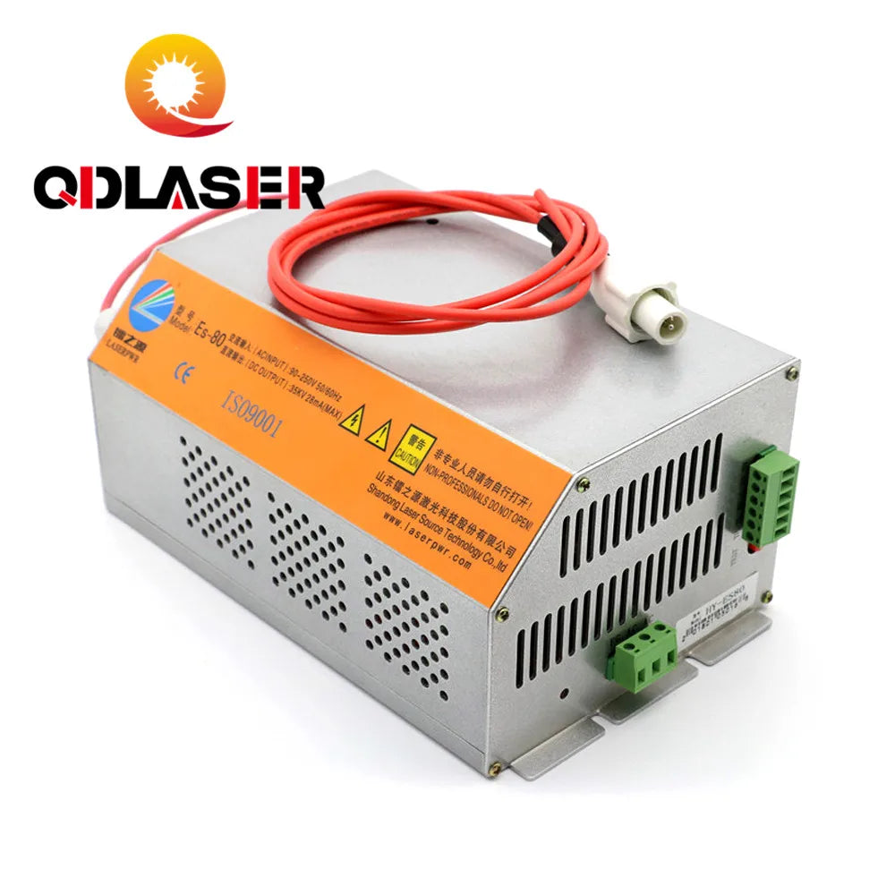 QDLASER 80-100W 80W HY-Es80 CO2 Laser Power Supply for CO2 Laser Engraving Cutting Machine Es Series