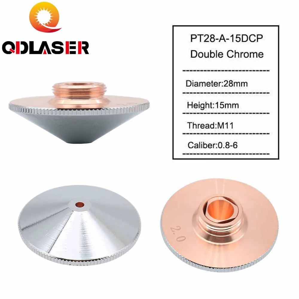 QDLASER Fiber Laser Cutting Machine Parts D28 OEM Precitec Type a Normal Laser Cutting Nozzle
