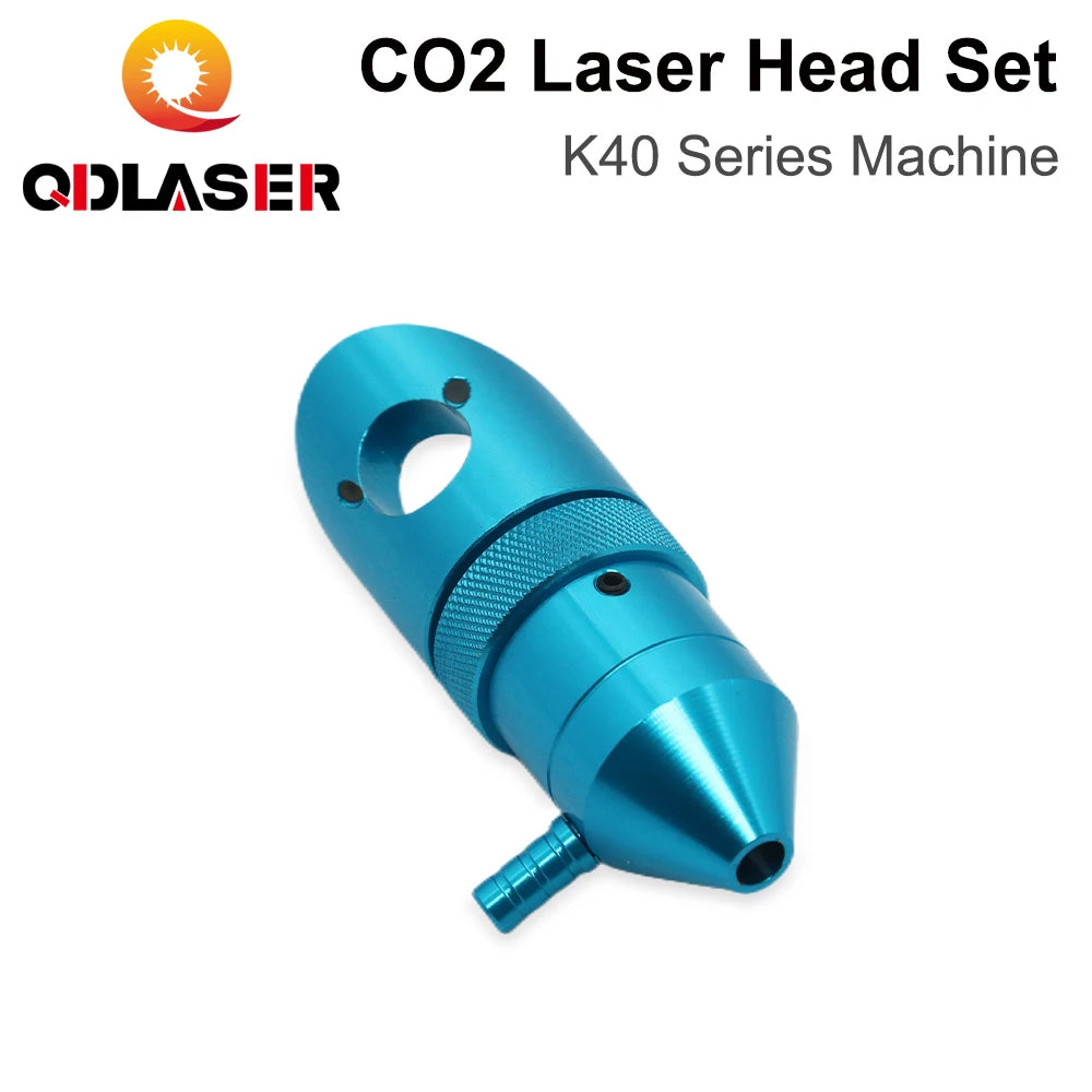 QDLASER CO2 Laser Head for K40 Series Laser Engraving Cutiing Machine Lens Dia 15/18mm Focal Length 50.8mm Mirror 20mm