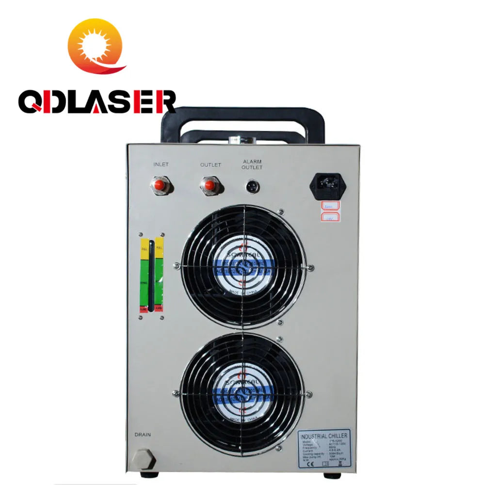 QDLASER 220V CW-5200AG Laser Water Chiller for Cooling a Single 150W or Dual 100W CO2 Laser Tubes