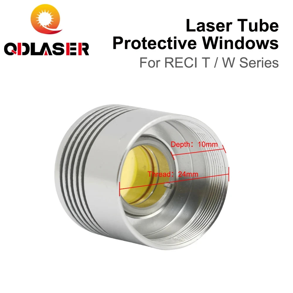 QDLASER Co2 Laser Tube Protective Windows RECI W/T Series Laser Protective Optical Accessories For RECI Series Laser Tube