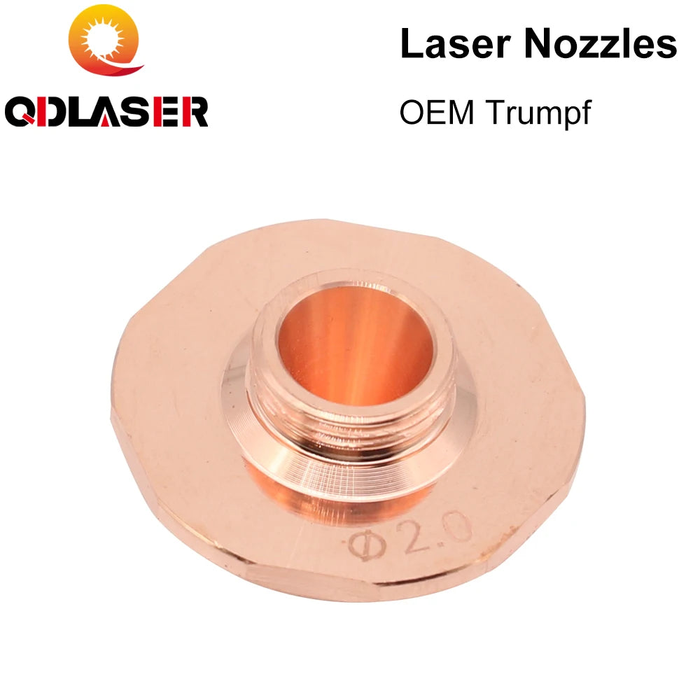 QDLASER Laser Cutting Nozzles Caliber 0.8mm-1.7mm Single Layer Dia.24 for Trumpf Fiber Laser Cutting Head