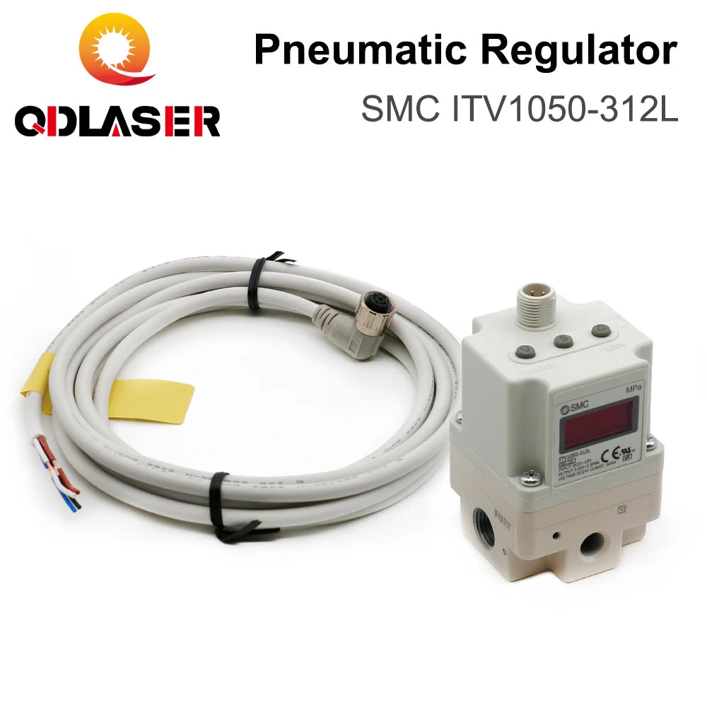 QDLASER SMC Electro-Pneumatic Regulator ITV1050-312L Pneumatic Equipment for Fiber Laser Metal Cutting Machine