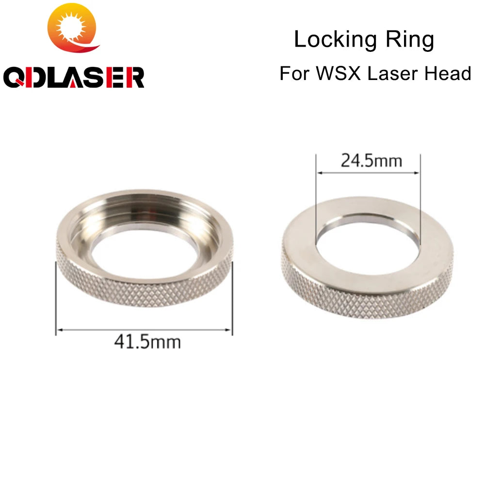 QDLASER Laser Nozzle Connector Fasten Ring for WSX NC12/NC30 Fiber Laser Head Ceramic Lock Ring Nut